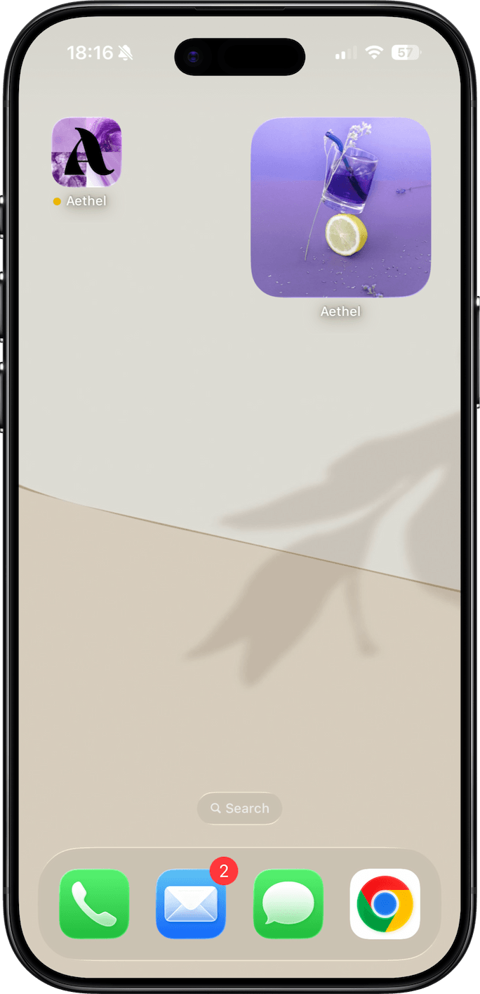 Aethel mood board widget showcase 1