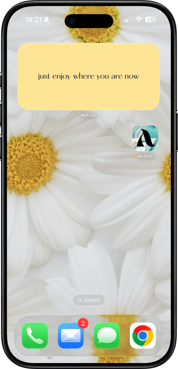 Aethel mood board widget showcase 4